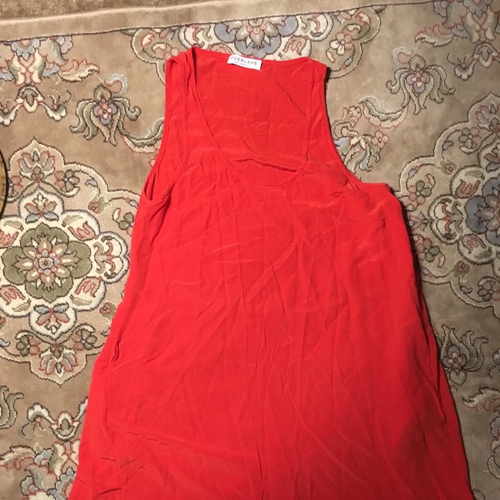 Everlane silk tank dress medium